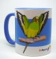 Preview: Kaffeetasse "Harlekin-Wellensittich"