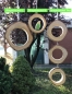 Preview: Ringschaukel Trio aus Birkenholz zum aufhängen *NEU mit Edelstahlkette*