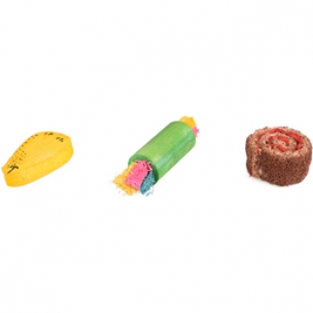 Ernie - Knabberspaß auf Holz und Luffa