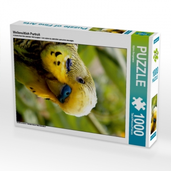Wellensittich Portrait (1000 Teile Puzzle)
