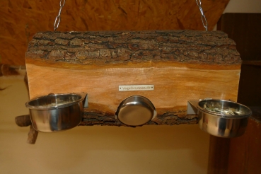 Foraging Spieltunnel aus Erle - bekannt aus der PapageienUmschau