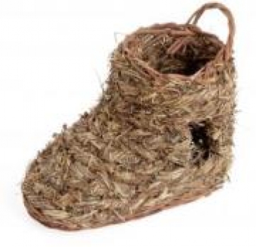 Grasschuh mit einem Loch