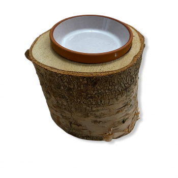 Cavi Cup S- Die Futterschale aus einem Birkenstamm 10x8 cm