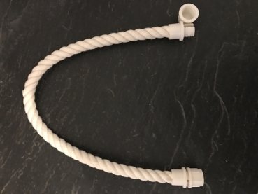 Flexible Sitzstange/ Sitzseil aus Baumwolle 70cm weiss
