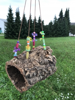 Korkröhre Sam ca. 16-20 cm - Korkröhre mit Holz Elementen und Acryl