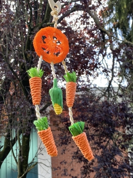 Legou Aufhänger mit Luffa und Knabberkarotten 32CM