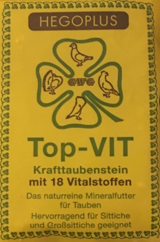 Hegoplus Top-Vit Krafttaubenstein mit 18 Vitaminen hervorragend für alle Sittiche geeignet