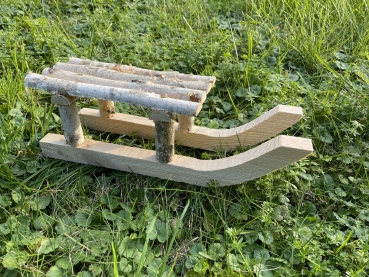 Schlitten aus Birkenholz 30cm