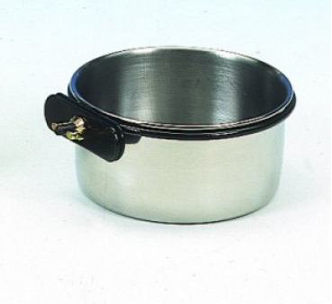 Edelstahlnapf mit Befestigungsring und Schraube 150ml