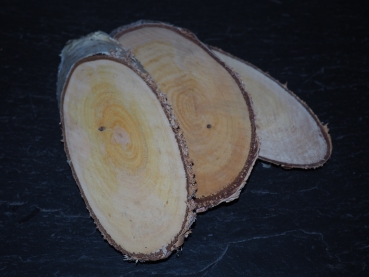 Birkenholzscheibe, oval 20 cm