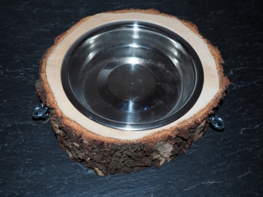 Fly-In - Hängende Futter-/ Wasserschale mit Ketten und Karabinerhaken - S