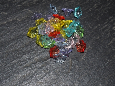 Acryl Blume 12mm bunt