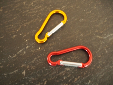 Alu Karabinerhaken bunt
