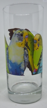 Glas "Wellensittich"