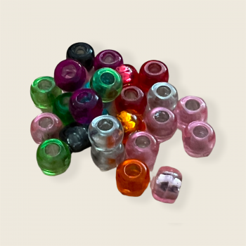 Acryl Glitzerperle Ø8mm - 10 Stück (Mix)