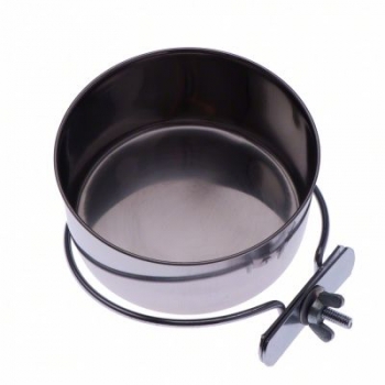 Edelstahlnapf mit Befestigungsring und Schraube 600ml