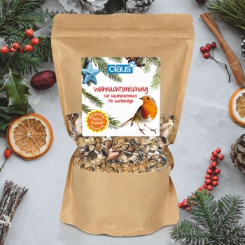 Weihnachtsmischung -  Der Gaumenschmaus für Gartenvögel 600g