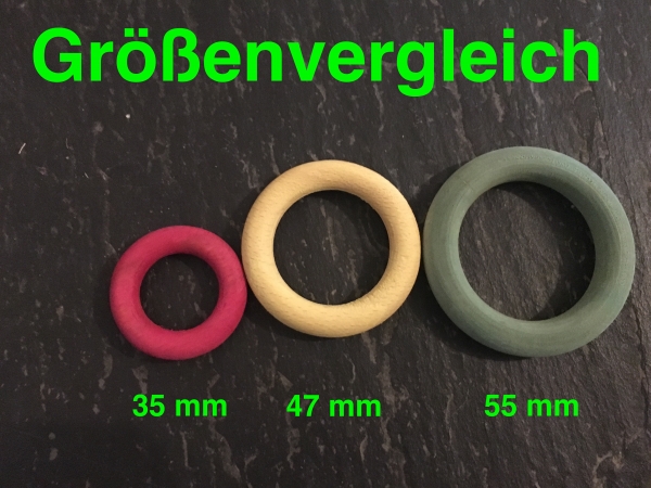 Buchenholzring 47mm, farbig