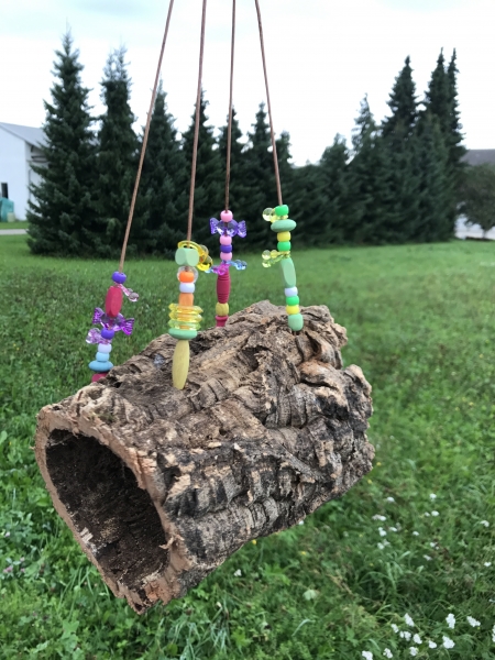 Korkröhre Sam ca. 16-20 cm - Korkröhre mit Holz Elementen und Acryl