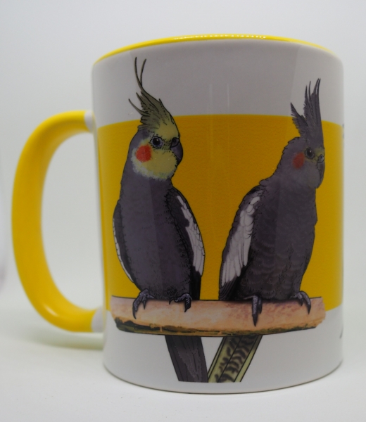 Kaffeetasse "Nymphensittich"