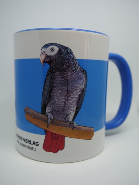 Kaffeetasse "Graupapagei"