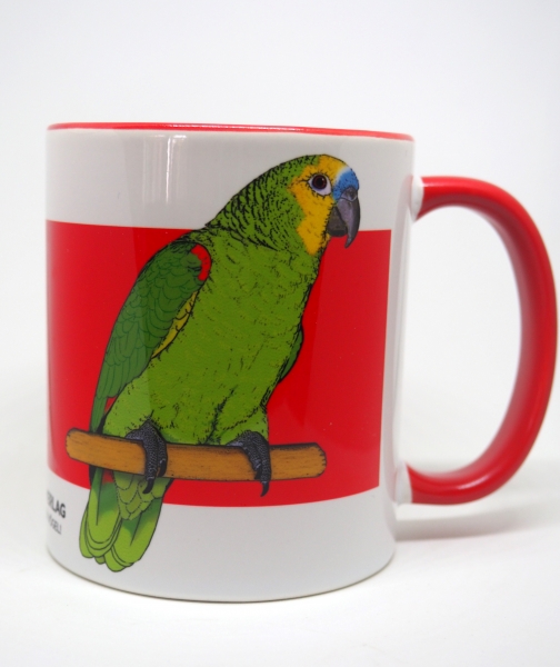 Kaffeetasse "Blaustirn- und Gelbkopfamazone"