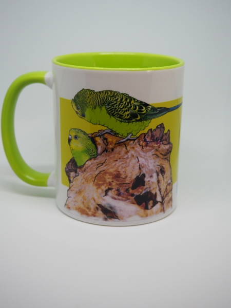 Kaffeetasse "Wellensittich"
