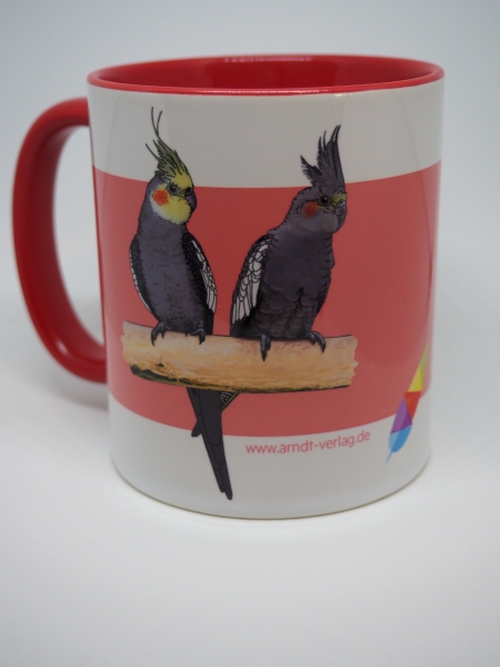 Kaffeetasse "Nymphensittich / Rosellasittich"