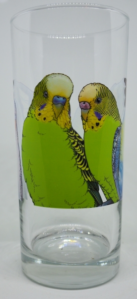 Glas "Wellensittich"