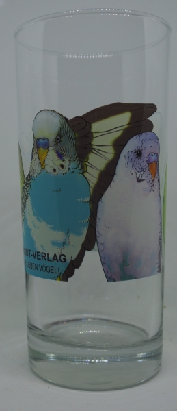 Glas "Wellensittich"
