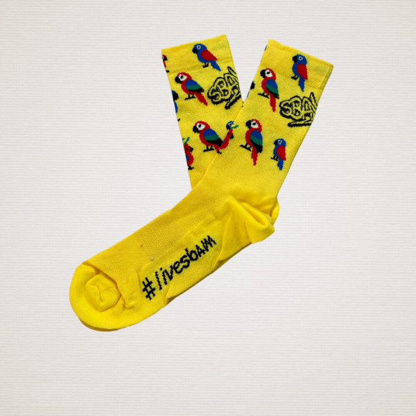 Cool Socks mit Papageien/ Vogelmuster