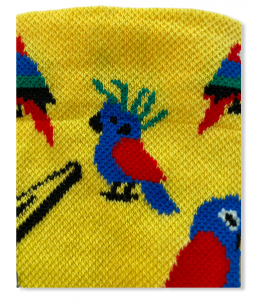 Cool Socks mit Papageien/ Vogelmuster