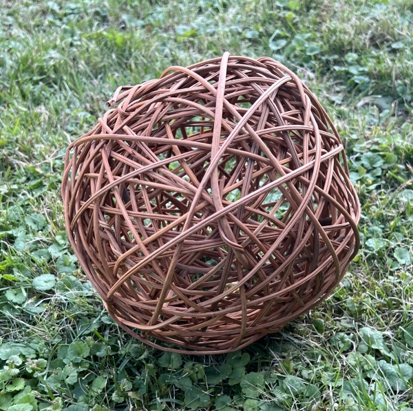 Weidenball natur Ø20cm mit Glocke